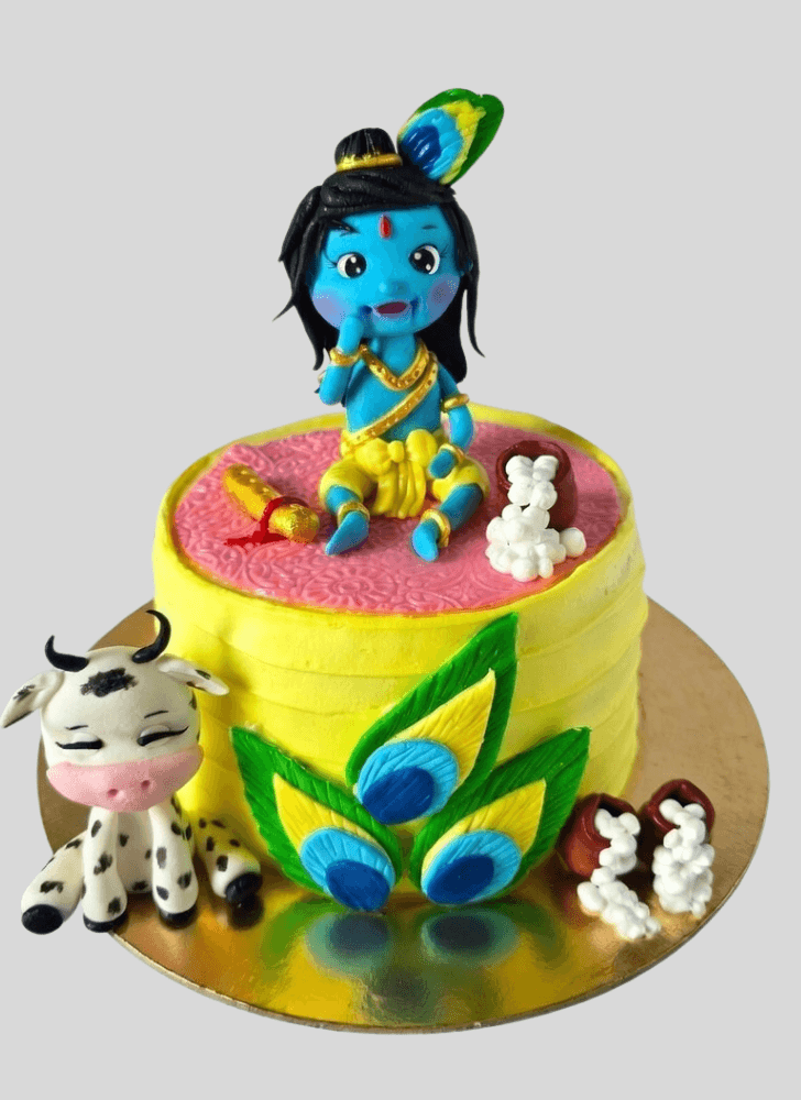 Cute Little Krishna Cake