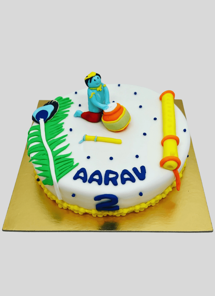 Dazzling Little Krishna Cake