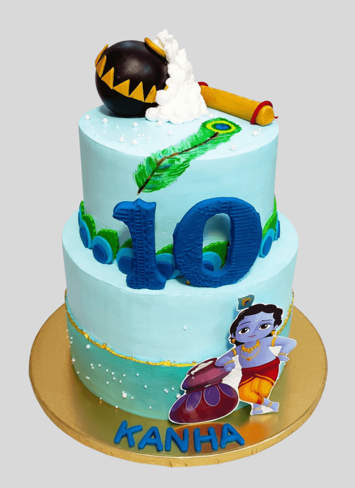 Enticing Little Krishna Cake