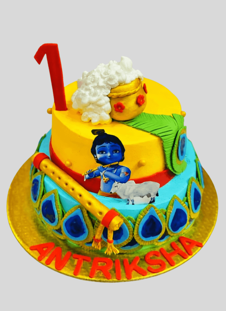 Ravishing Little Krishna Cake