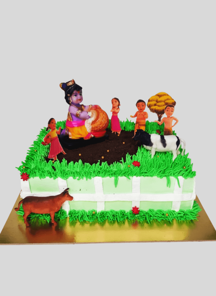 Refined Little Krishna Cake