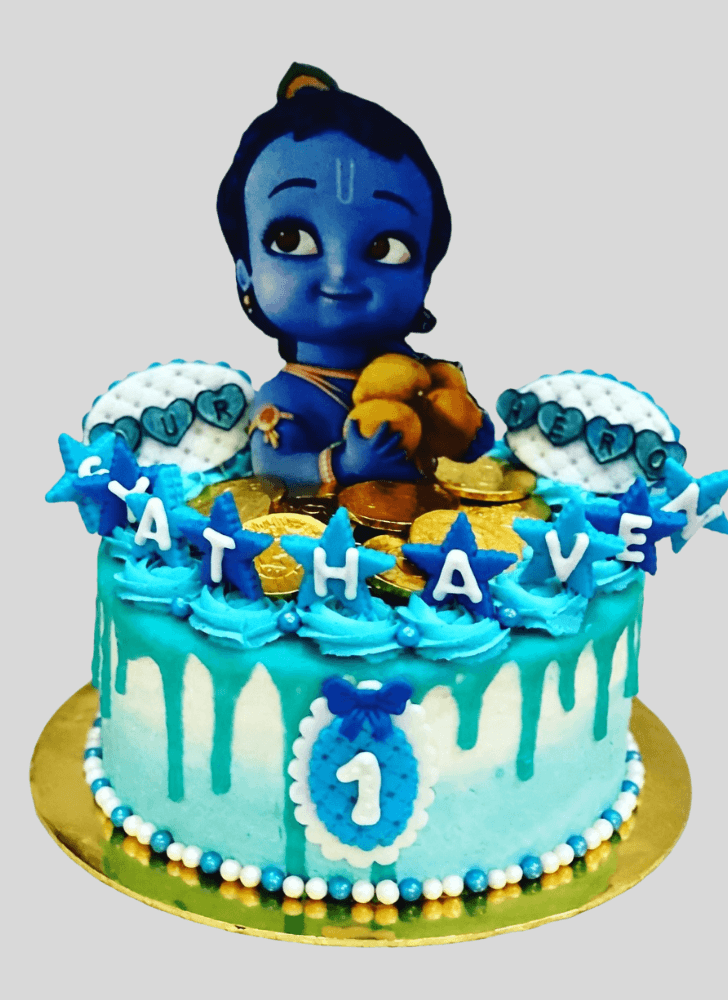 Shapely Little Krishna Cake
