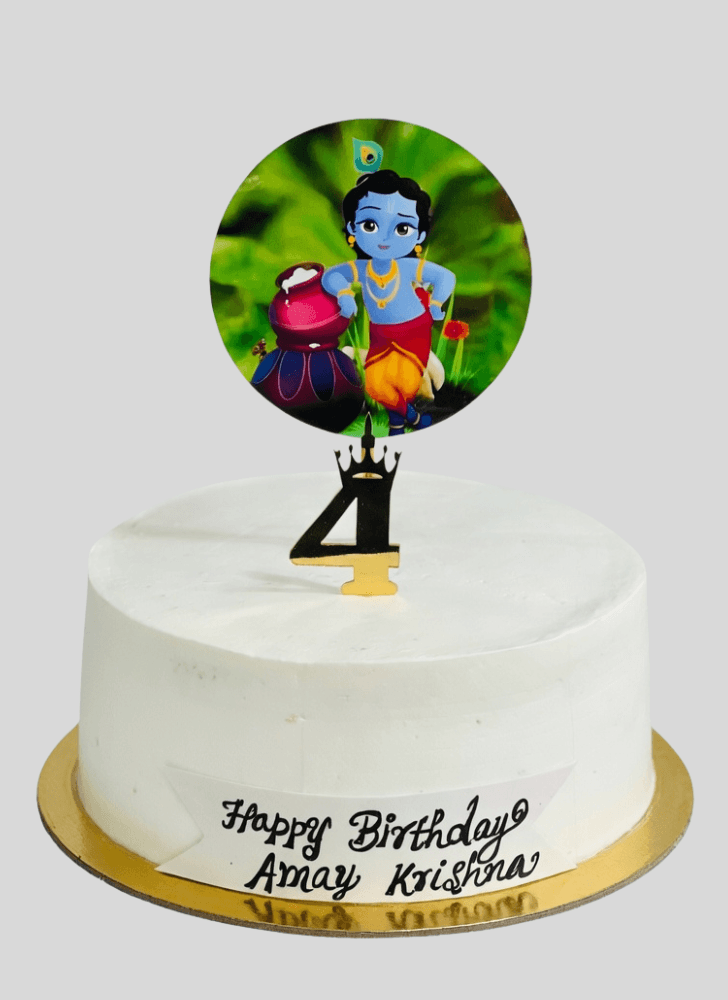 Superb Little Krishna Cake