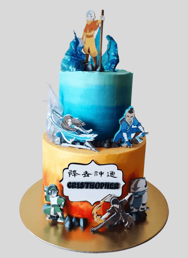 Admirable Aang Cake Design