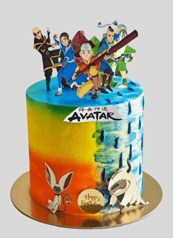Adorable Aang Cake