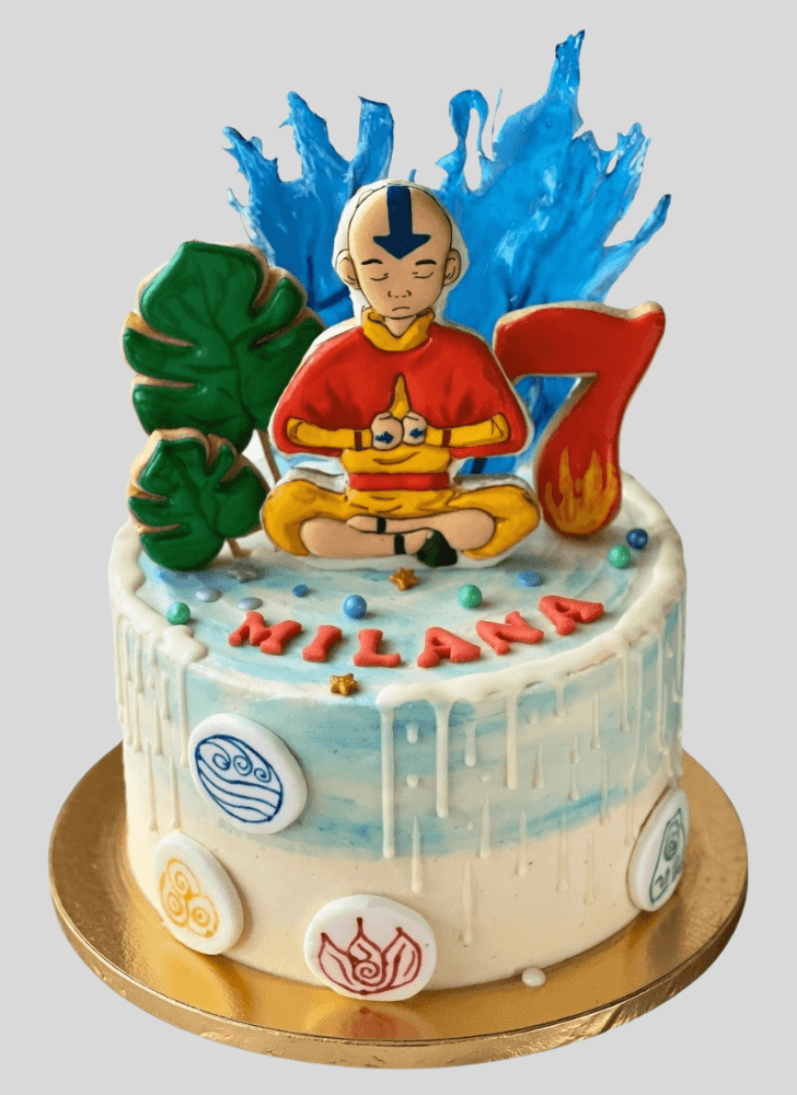 Dazzling Aang Cake