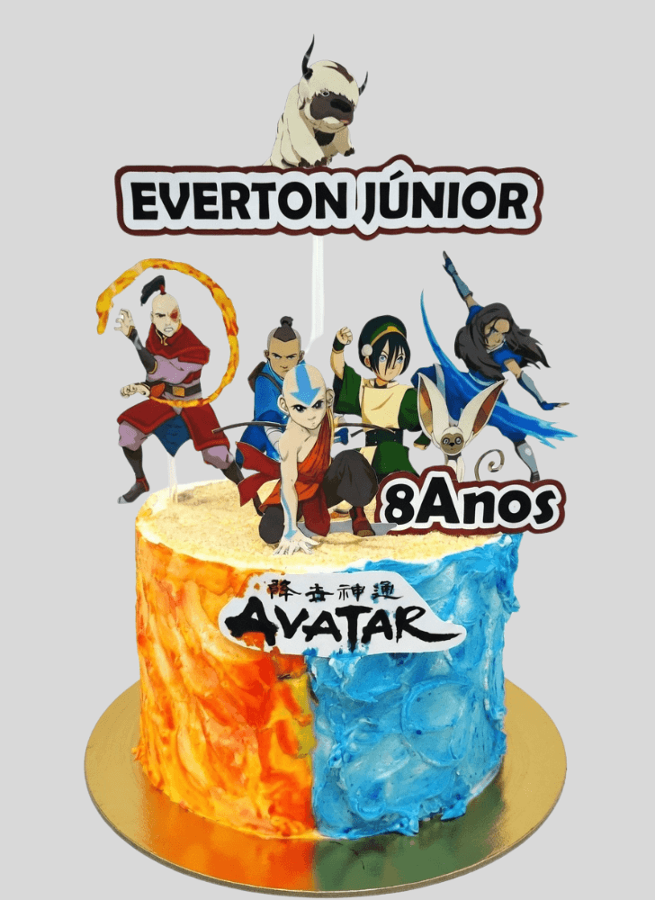 Handsome Aang Cake