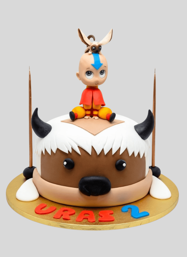 Radiant Aang Cake