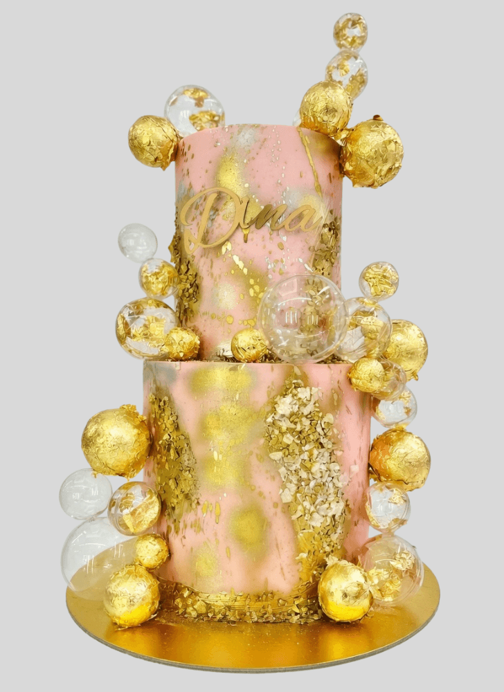 Admirable Bubbles Cake Design