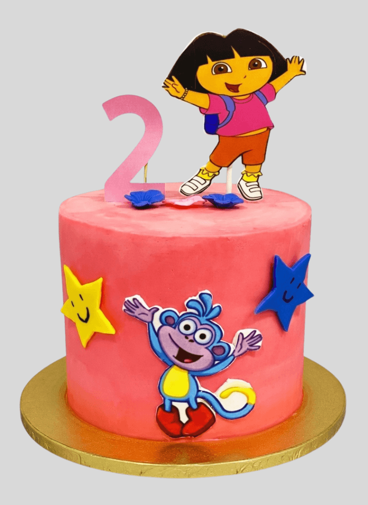 Charming Dora The Explorer Cake