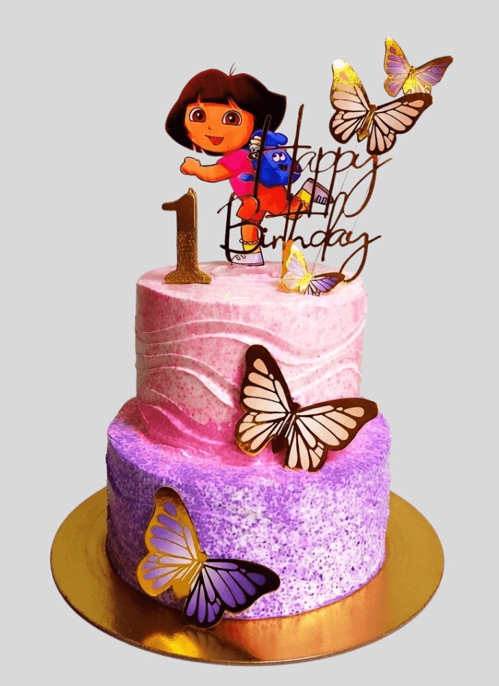 Dazzling Dora The Explorer Cake