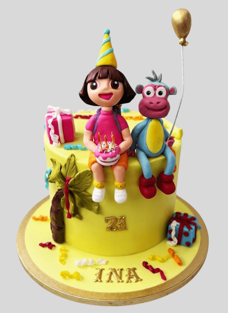 Delicate Dora The Explorer Cake