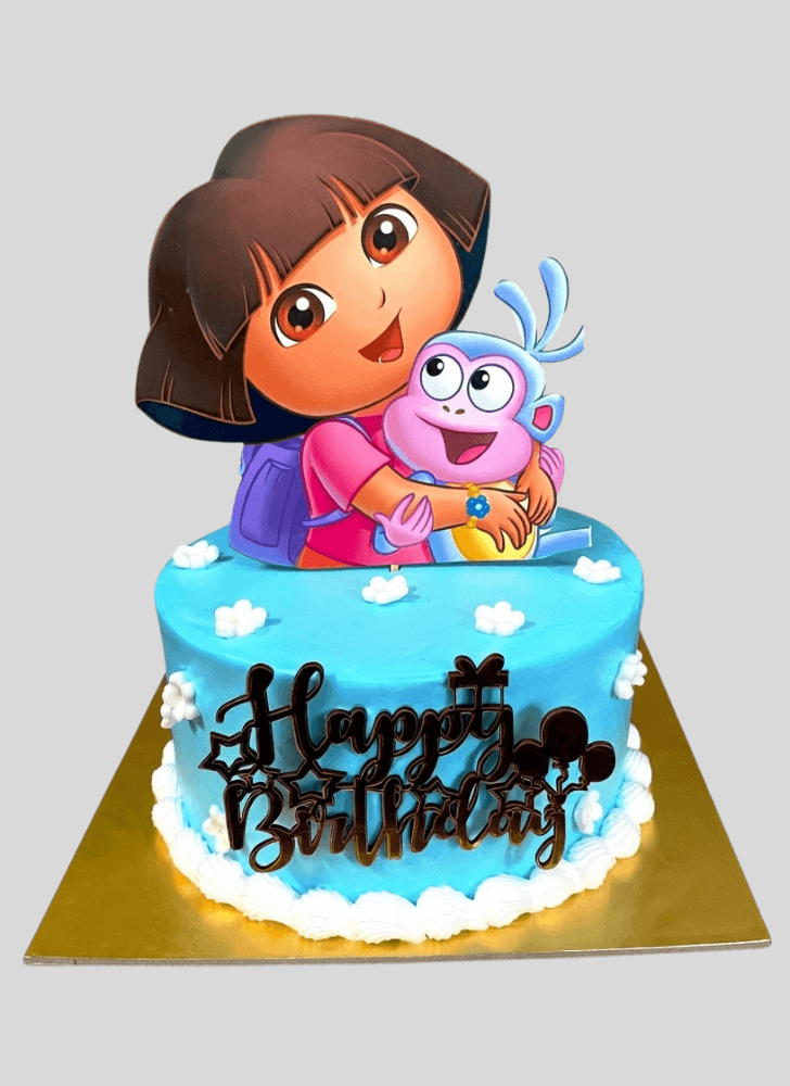 Elegant Dora The Explorer Cake