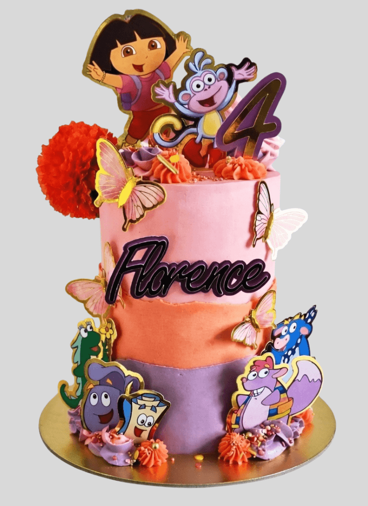 Fetching Dora The Explorer Cake