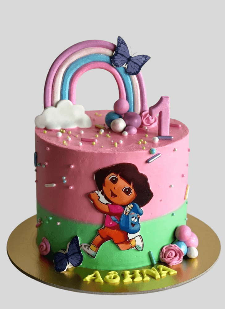 Good Looking Dora The Explorer Cake