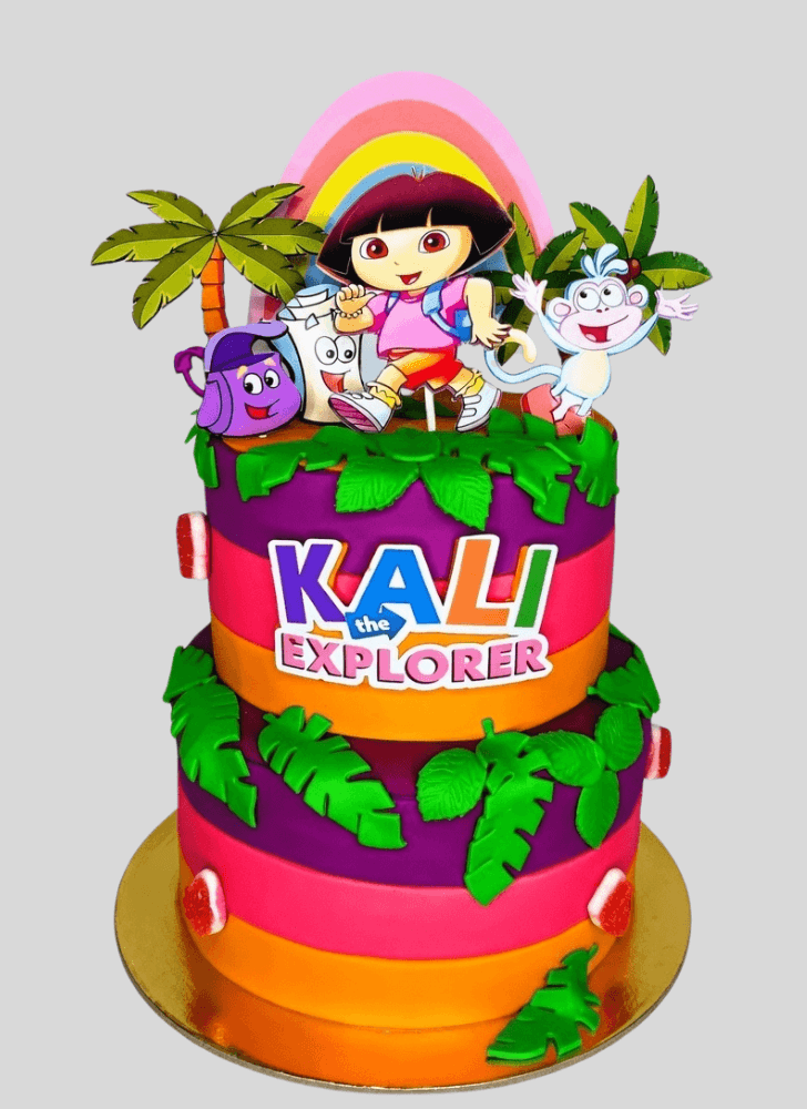 Gorgeous Dora The Explorer Cake