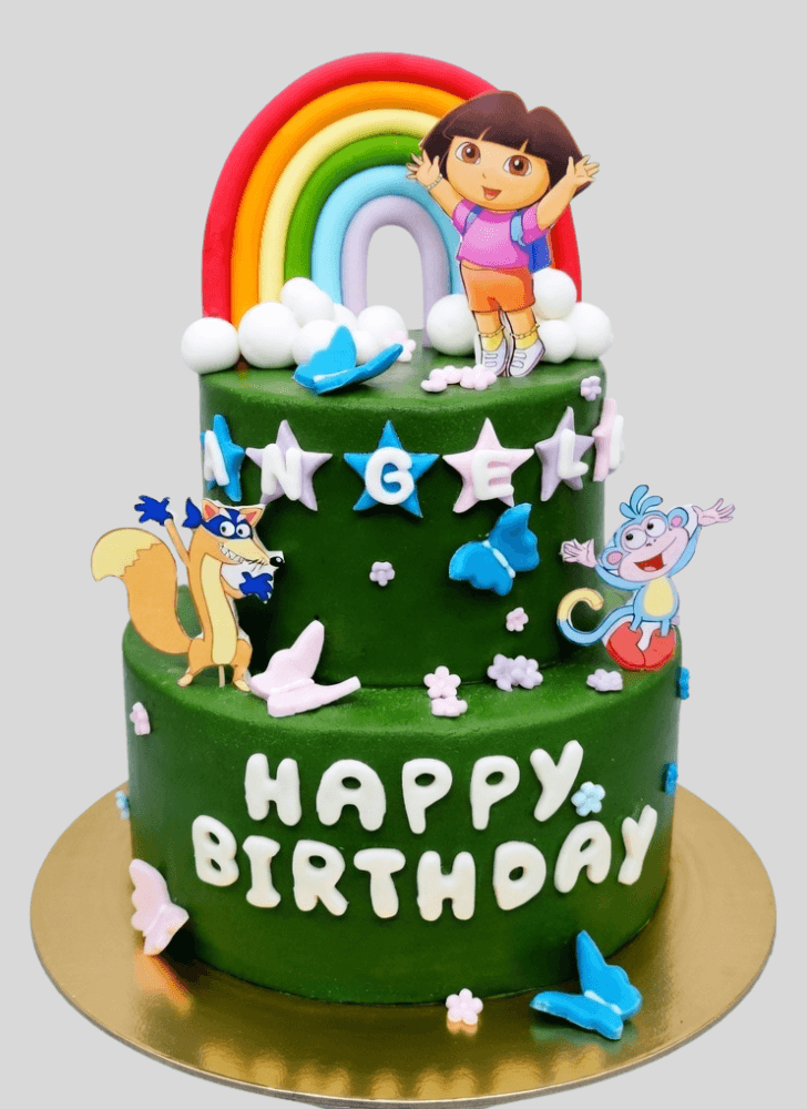 Graceful Dora The Explorer Cake