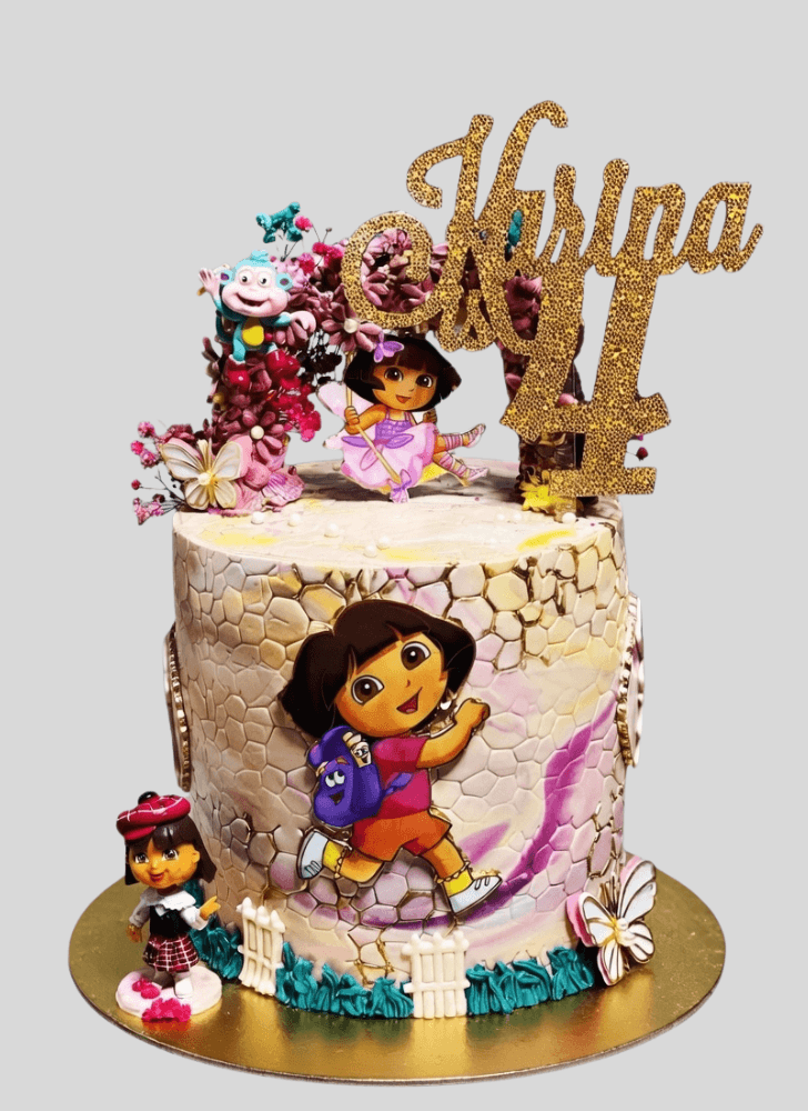 Inviting Dora The Explorer Cake
