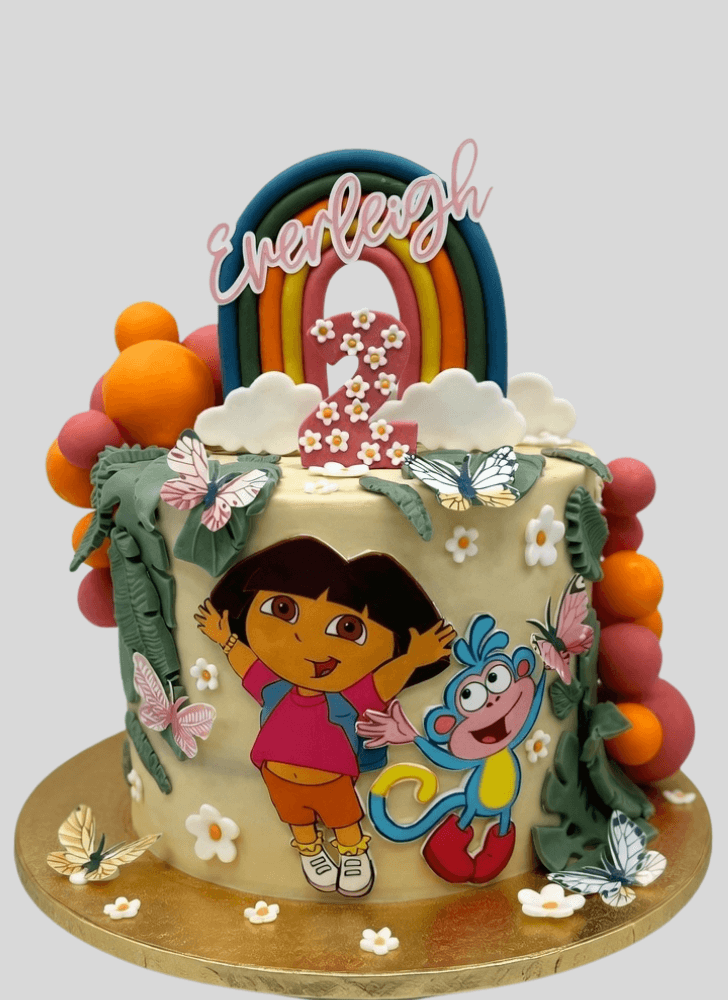 Refined Dora The Explorer Cake