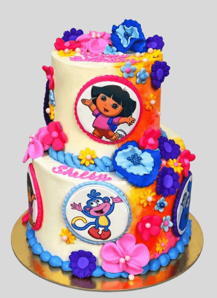 Resplendent Dora The Explorer Cake
