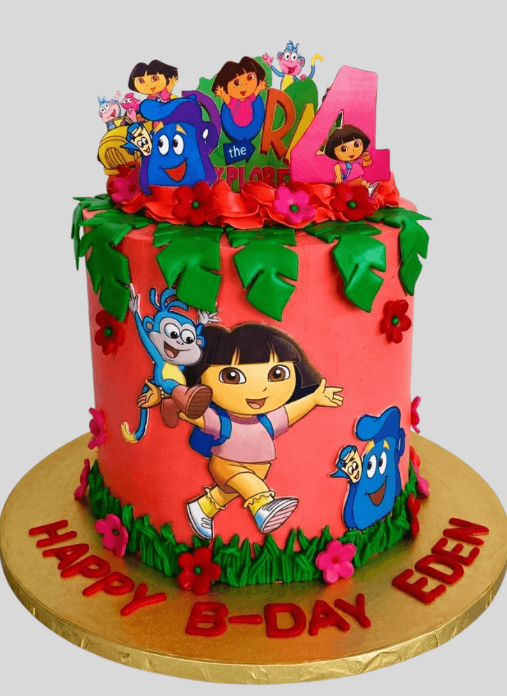 Shapely Dora The Explorer Cake