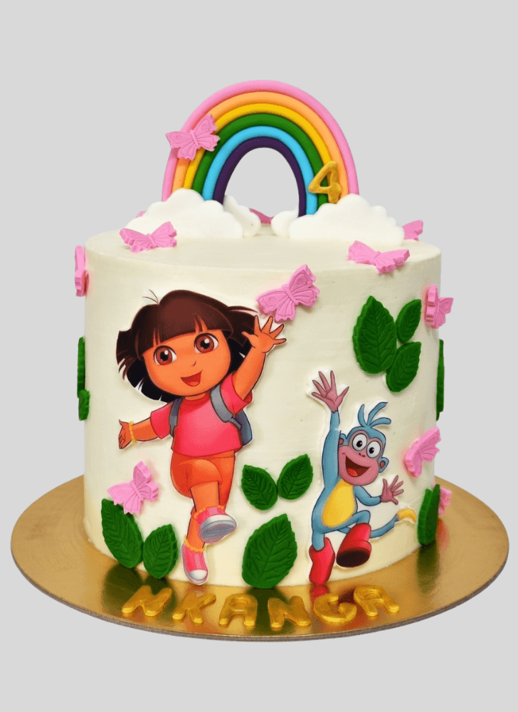 Wonderful Dora The Explorer Cake Design