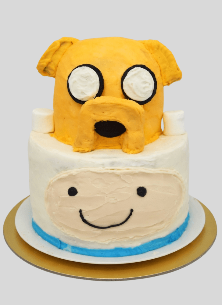 Lovely Jake The Dog Cake Design