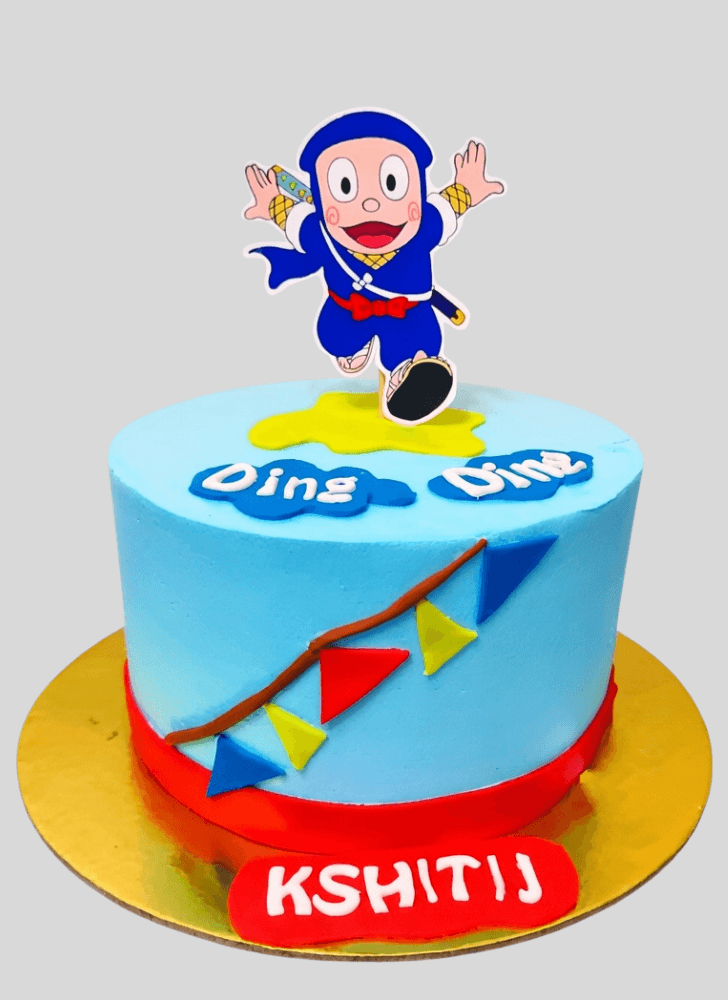 Admirable Ninja Hattori Cake Design