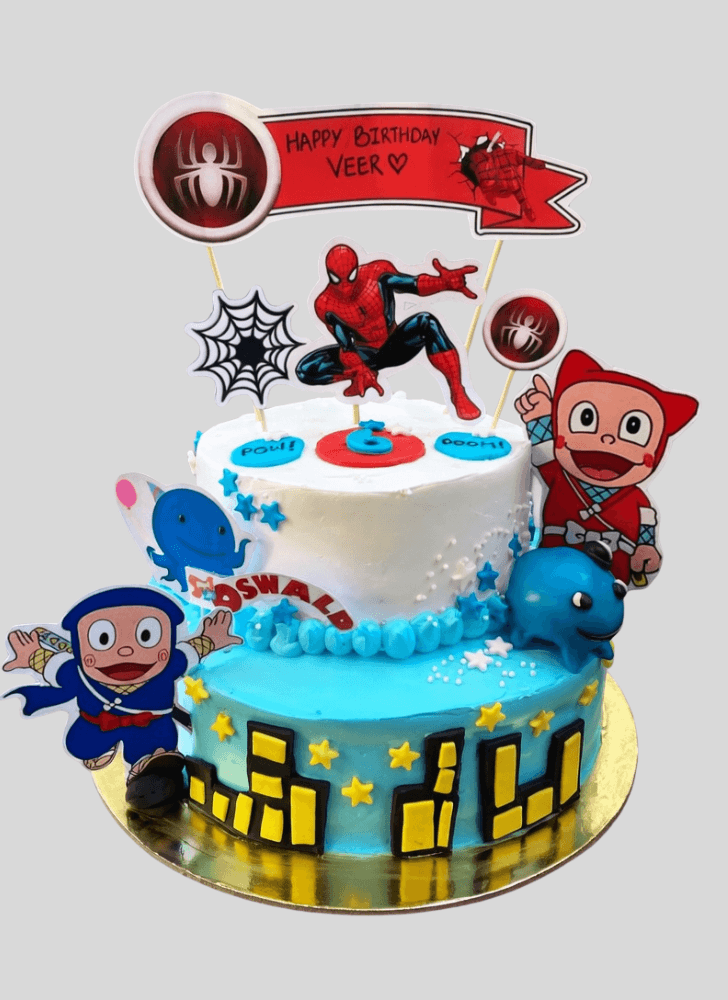 Adorable Ninja Hattori Cake