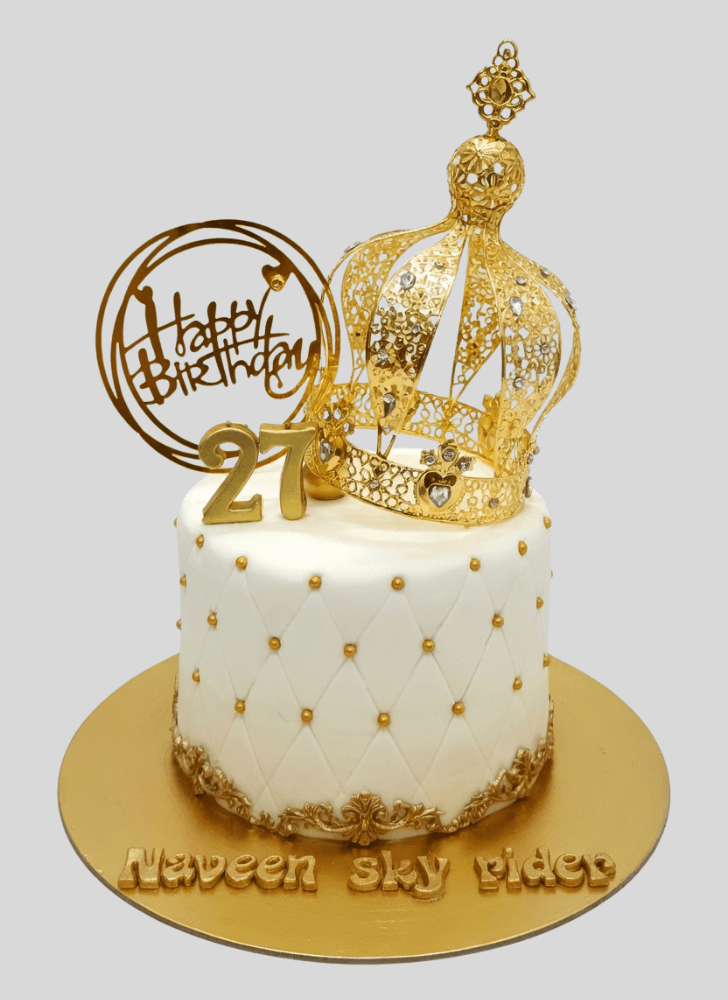 Classy King Crown Cake