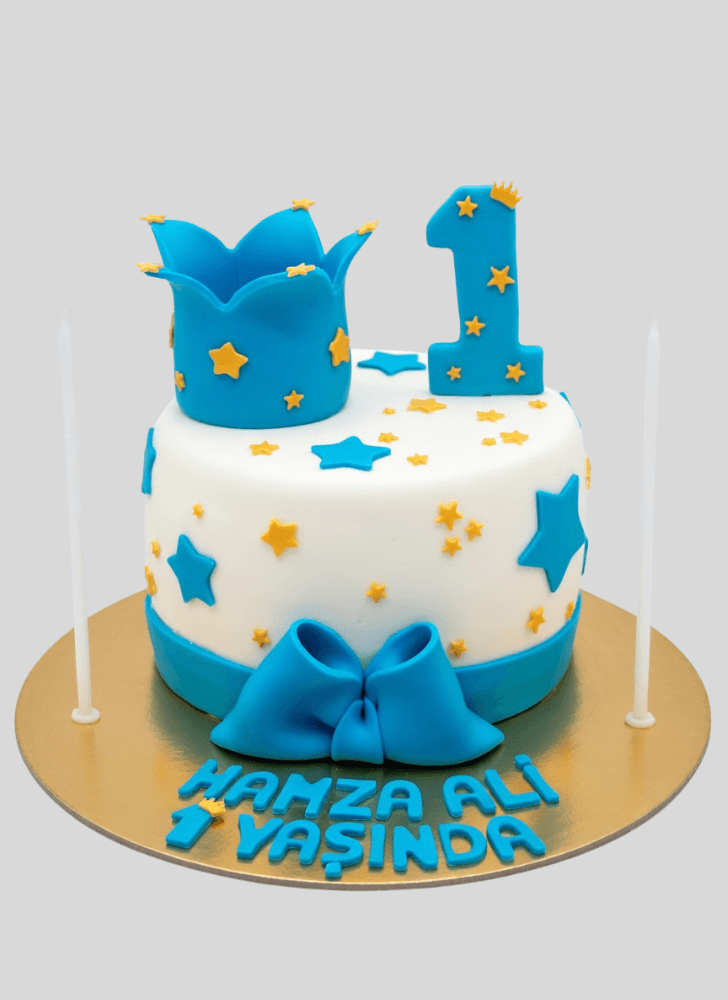 Cute King Crown Cake