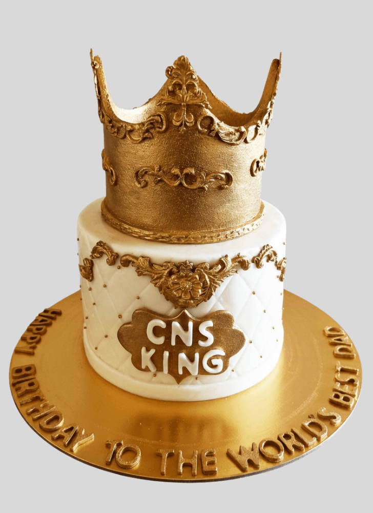Graceful King Crown Cake
