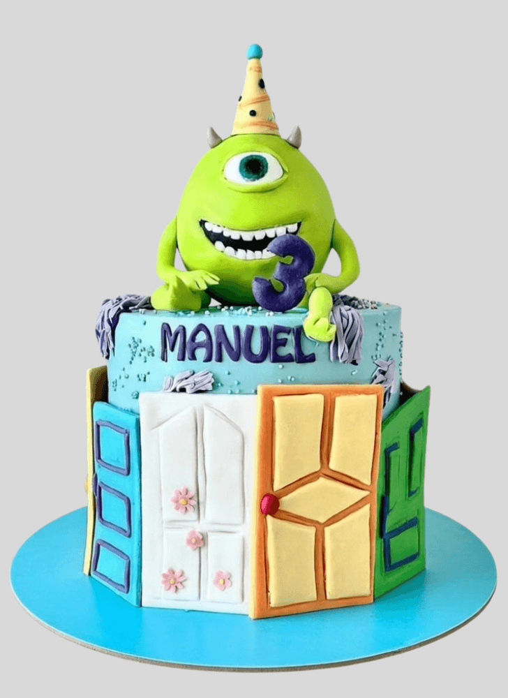 Appealing Mike Wazowski Cake