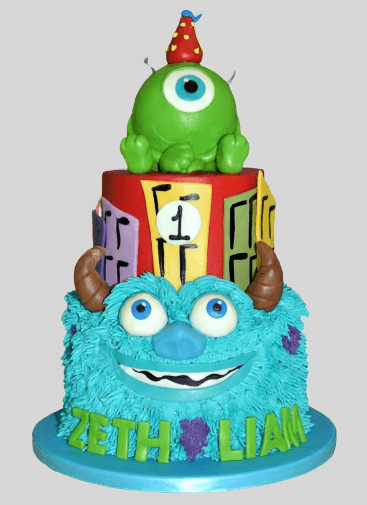 Comely Mike Wazowski Cake