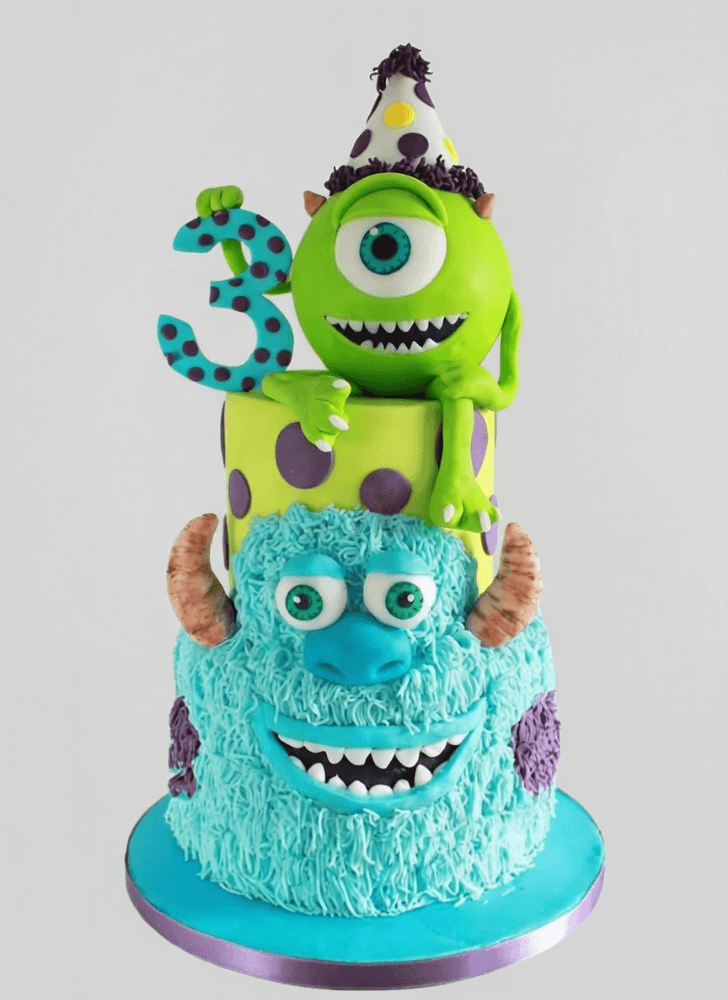 Cute Mike Wazowski Cake