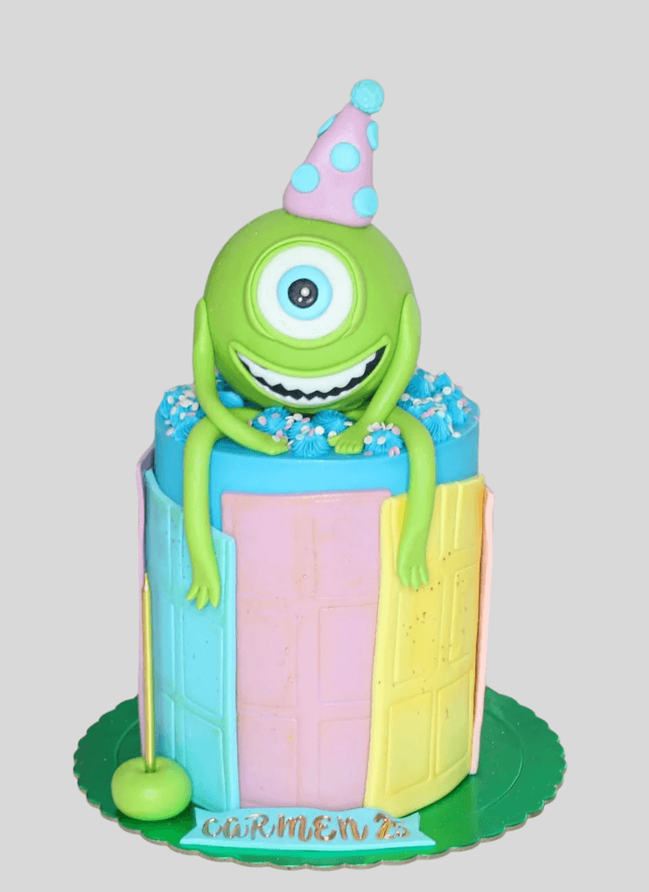 Elegant Mike Wazowski Cake