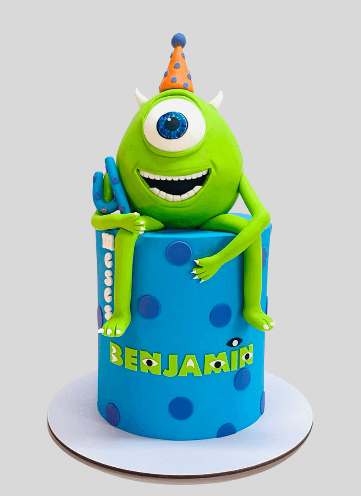 Enticing Mike Wazowski Cake