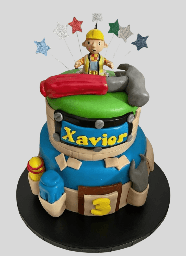 Adorable Bob The Builder Cake