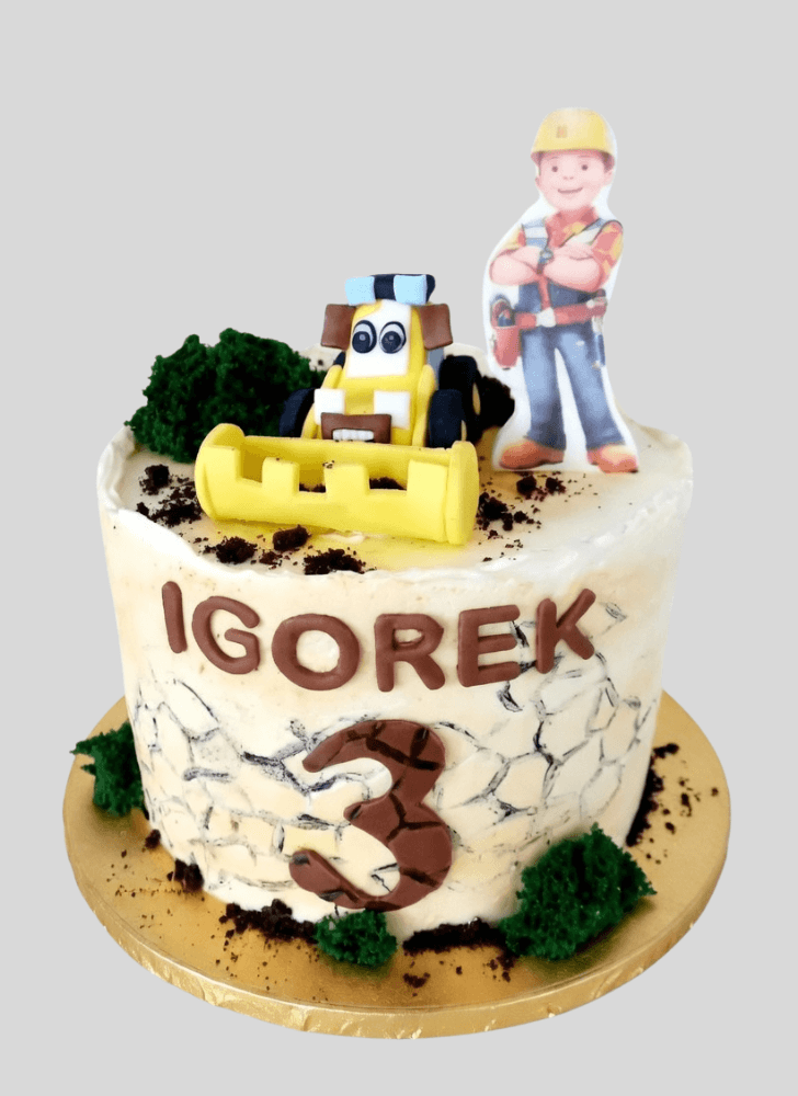 Charming Bob The Builder Cake