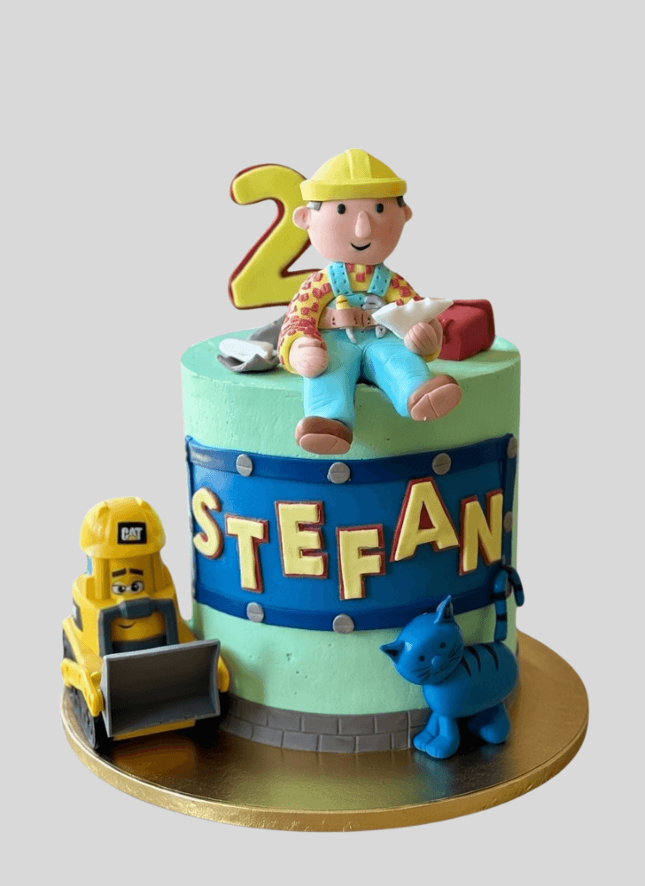 Cute Bob The Builder Cake