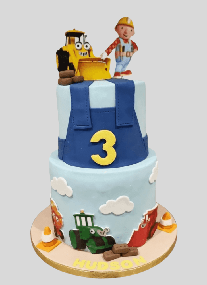 Handsome Bob The Builder Cake