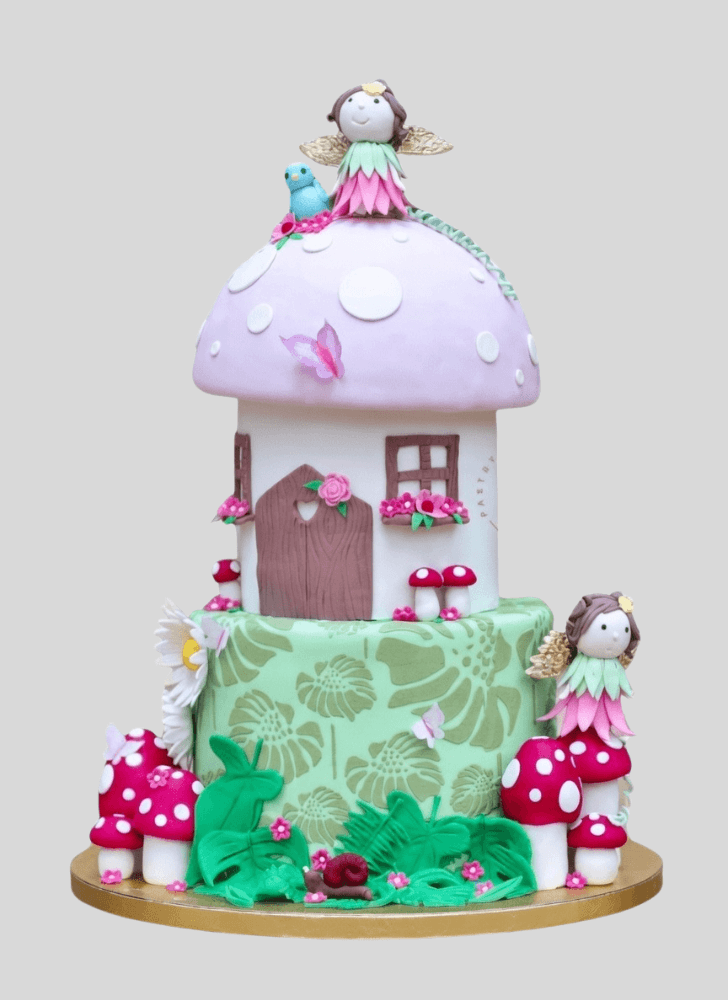 Inviting Mushroom Cake