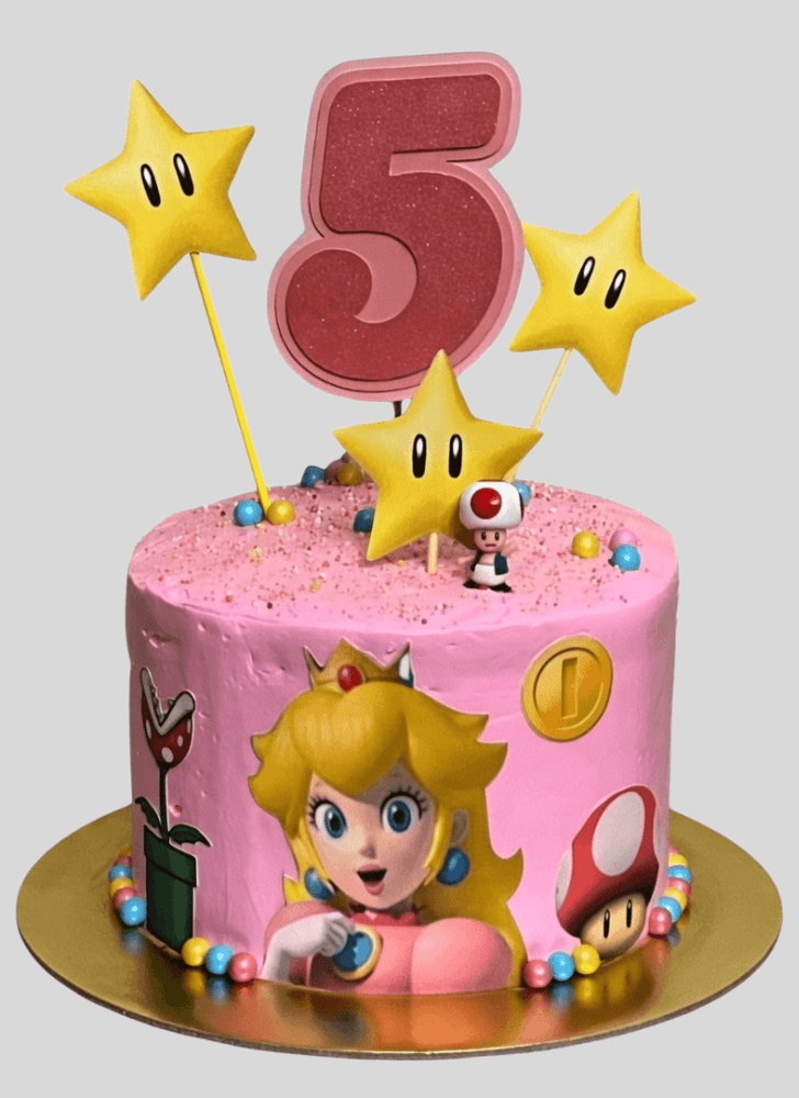 Admirable Princess Peach Cake Design