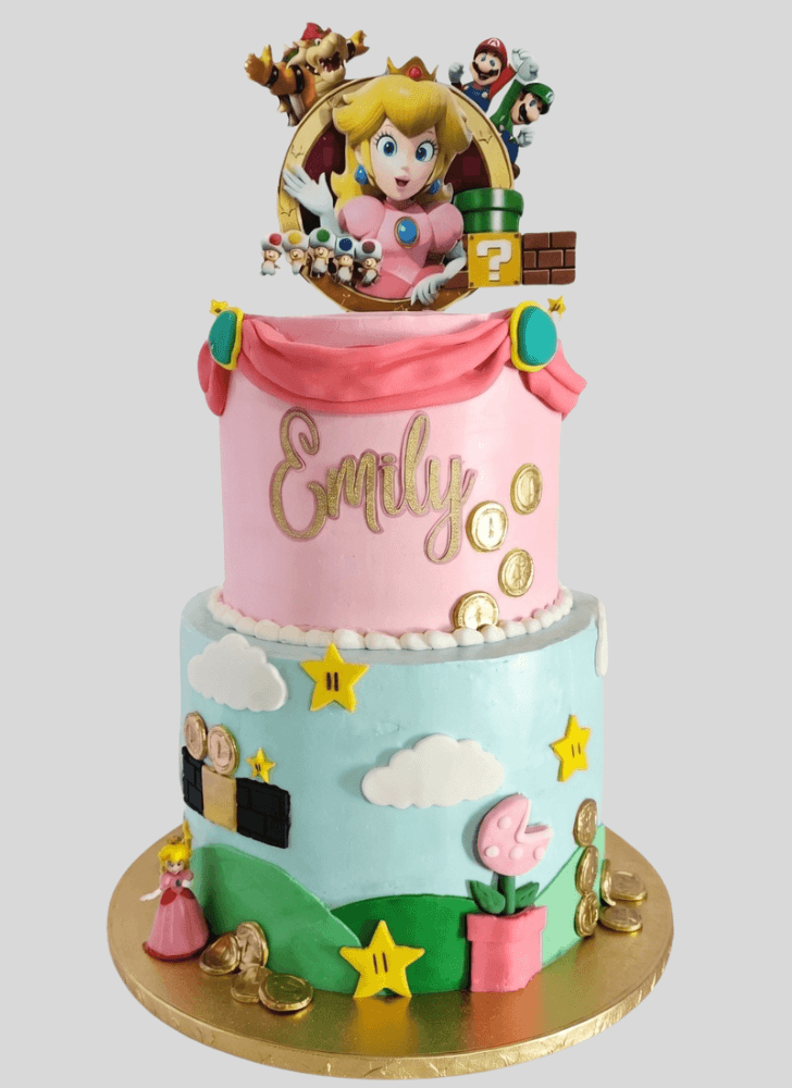 Alluring Princess Peach Cake