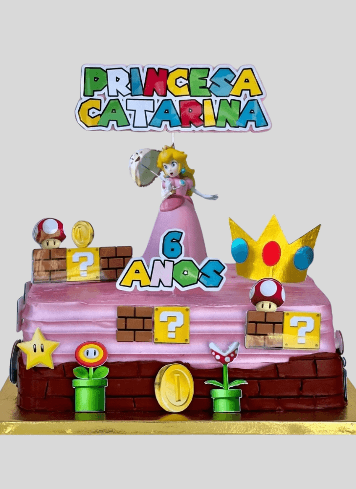 Appealing Princess Peach Cake
