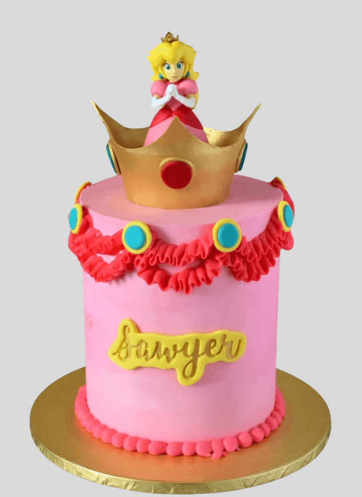 Charming Princess Peach Cake
