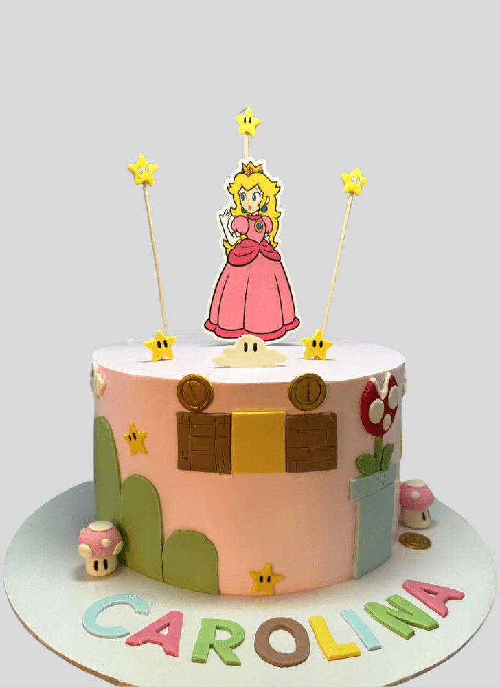Delightful Princess Peach Cake