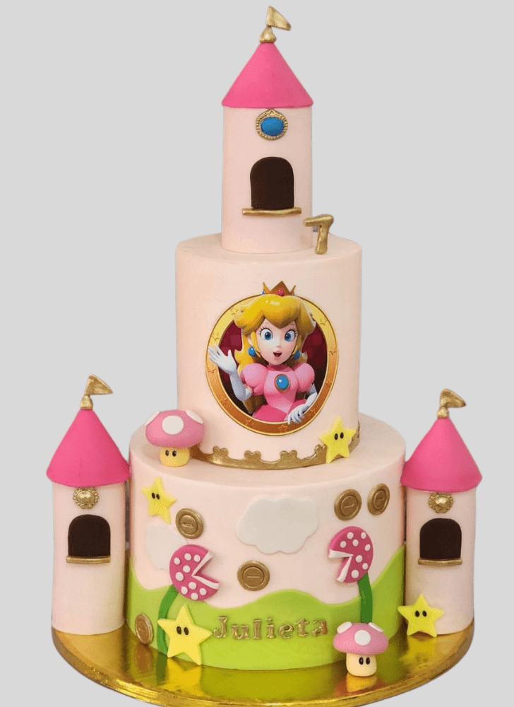 Enthralling Princess Peach Cake