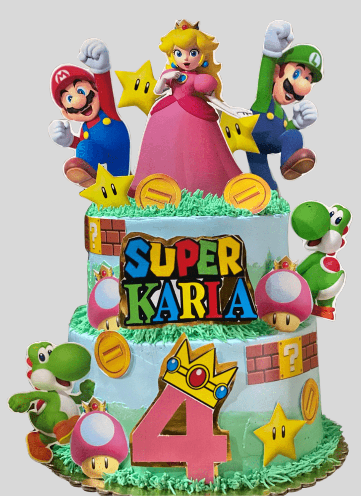Enticing Princess Peach Cake