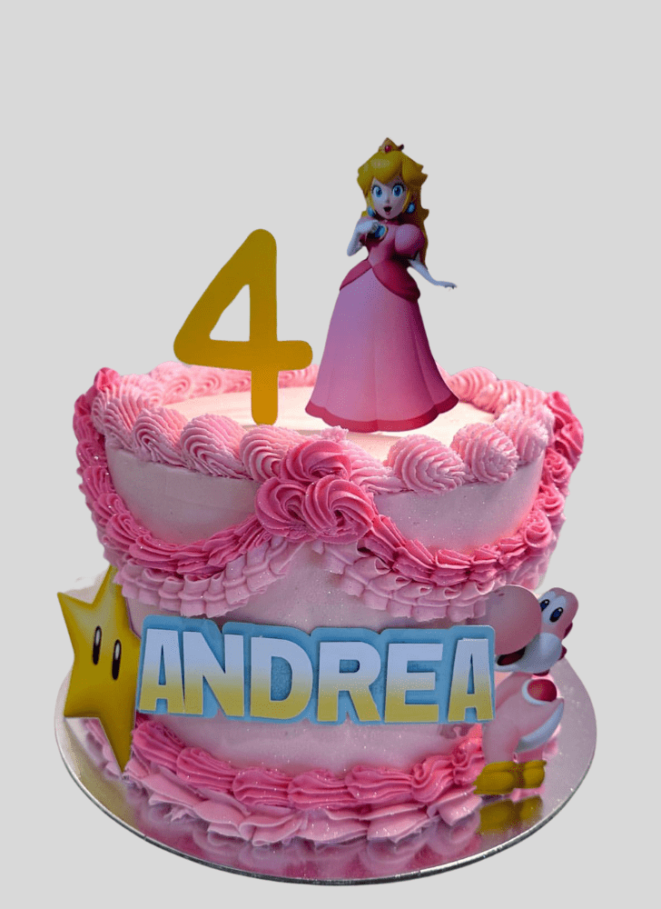Handsome Princess Peach Cake